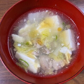 白菜と豚肉の中華スープ☆